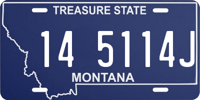 MT license plate 145114J