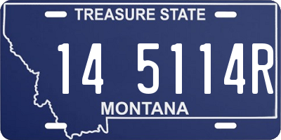 MT license plate 145114R