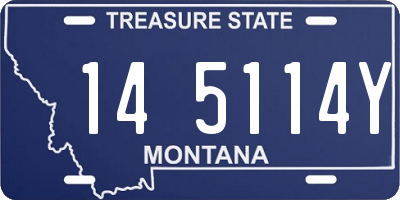 MT license plate 145114Y