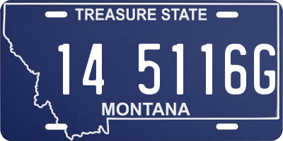 MT license plate 145116G