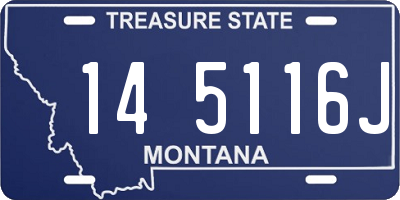 MT license plate 145116J