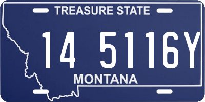 MT license plate 145116Y