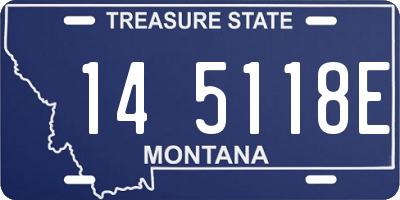 MT license plate 145118E
