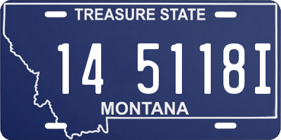 MT license plate 145118I