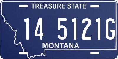 MT license plate 145121G