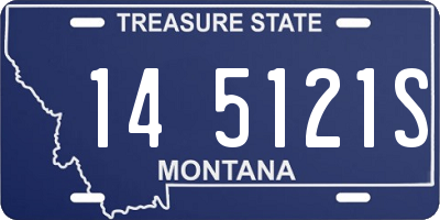 MT license plate 145121S