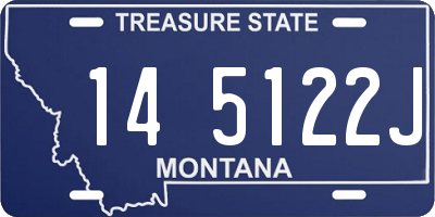 MT license plate 145122J