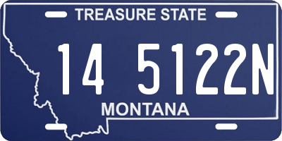 MT license plate 145122N