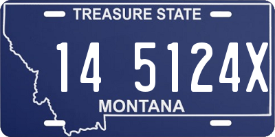 MT license plate 145124X