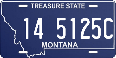 MT license plate 145125C