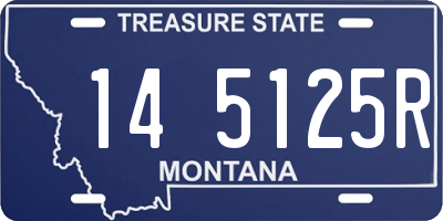 MT license plate 145125R