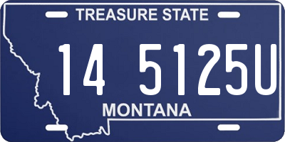 MT license plate 145125U
