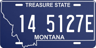 MT license plate 145127E