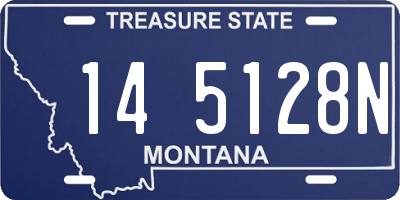MT license plate 145128N