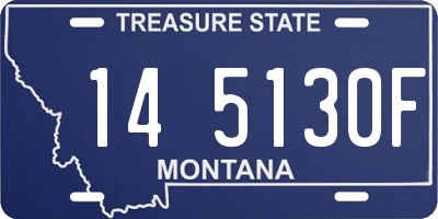MT license plate 145130F