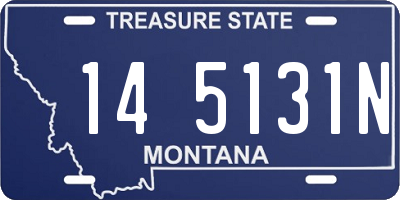 MT license plate 145131N