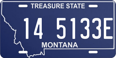 MT license plate 145133E
