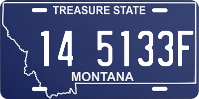 MT license plate 145133F