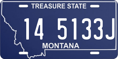 MT license plate 145133J