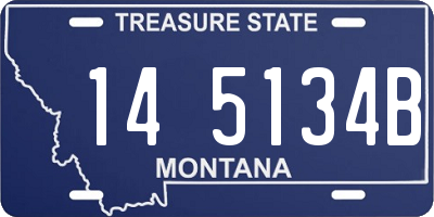 MT license plate 145134B
