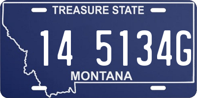 MT license plate 145134G