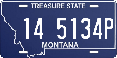 MT license plate 145134P