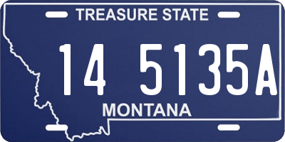 MT license plate 145135A