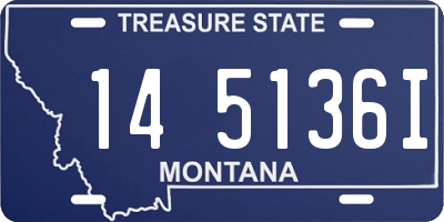 MT license plate 145136I