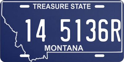 MT license plate 145136R