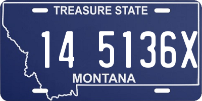 MT license plate 145136X