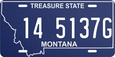 MT license plate 145137G