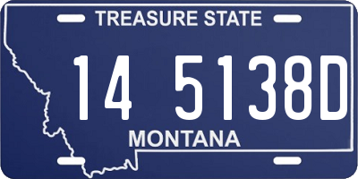 MT license plate 145138D