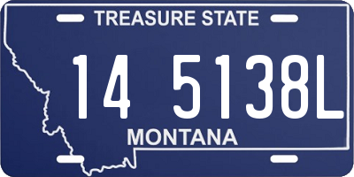 MT license plate 145138L