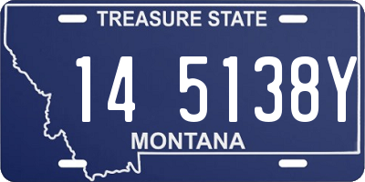 MT license plate 145138Y