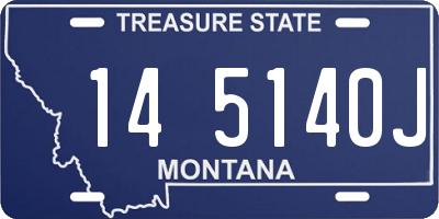 MT license plate 145140J