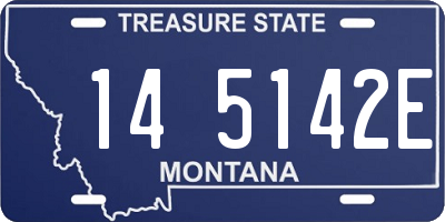 MT license plate 145142E