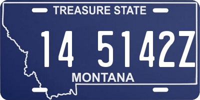 MT license plate 145142Z
