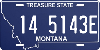 MT license plate 145143E
