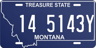MT license plate 145143Y