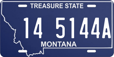 MT license plate 145144A