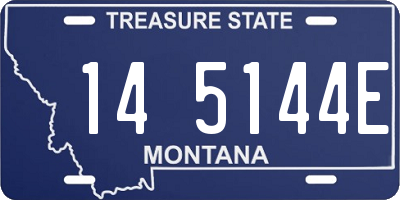 MT license plate 145144E