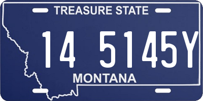 MT license plate 145145Y