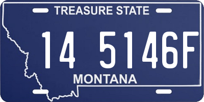 MT license plate 145146F