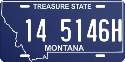 MT license plate 145146H