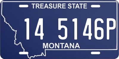 MT license plate 145146P