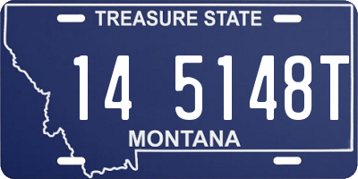 MT license plate 145148T