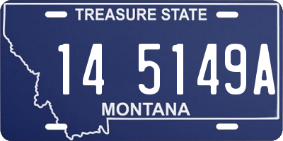 MT license plate 145149A