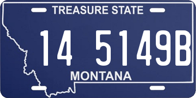 MT license plate 145149B