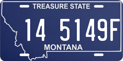 MT license plate 145149F