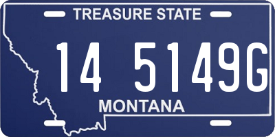 MT license plate 145149G
